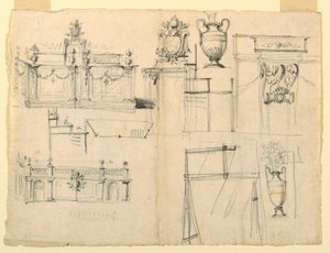 Design for vaser og arkitektur av Unknown artist