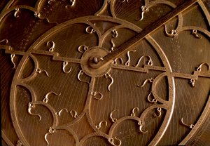 Detaljvisning av en kobber-astrolabium. Firenze fra 1600-tallet, institutt og museum for vitenskapshistorie av Unknown artist