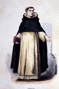 Dominikanske. Gravering fra et album på religiøse ordre, Paris av Unknown artist