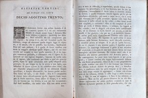 Dobbeltside fra en musikktraktat av Giuseppe Tartini av Unknown artist