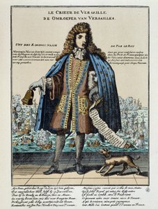 Nederlandsk satirisk trykk mot Louis XIV: Slaget ved Hougue eller den franske flåten, bevæpnet for å gjenopprette Jacques II og kommandert av Anne Hilarion av Costentin (Cotentin), grev av Tourville (1642-1701), ble beseiret og delvis ødelagt 29. mai 1692  av Unknown artist