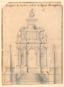 Høyde av et gravmonument av Unknown artist
