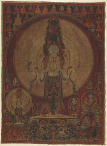 Ellevehodet, tusenarmet Bodhisattva of Compassion (Avalokiteshvara) av Unknown artist