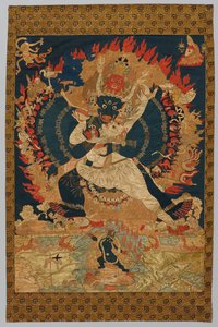Broderi: Yama og Consort av Unknown artist