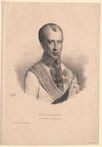 Østerrikes keiser Ferdinand I (trykk) av Unknown artist