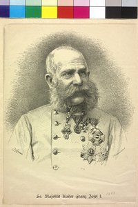 Østerrikes keiser Franz Josef I av Unknown artist