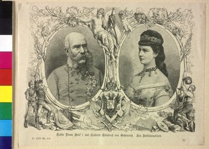 Østerrikes keiser og Elisabeth Franz Joseph I av Unknown artist