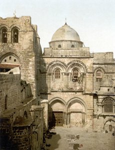 Fasade av Den hellige grav. Jerusalem. Photochrome sd. 1890-1900. av Unknown artist
