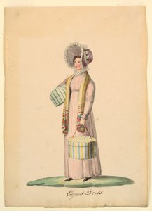 Mote: Elegant kjole av Unknown artist
