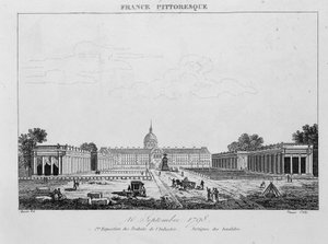 Første utstilling av industriprodukter: Portique des Invalides, 10. september av Unknown artist