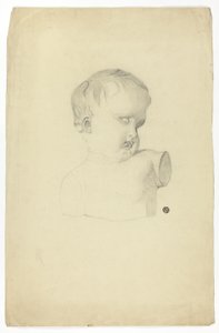 Fragment av barnebyste av Unknown artist