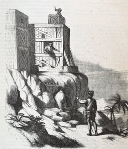 Francisco Roldan snakker med Adelantado Bartholomew Columbus på øya Hispaniola, i Fort Concepcion i 1497 av Unknown artist