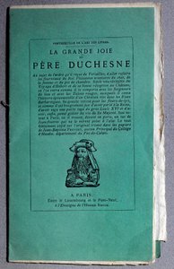 Den franske revolusjonen: cover av "" La grande joie du Pere Duchesne"" rundt 1790. Privat samling av Unknown artist