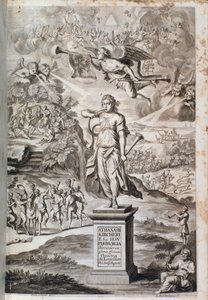 Frontispice av Phonurgia nova (1673) av Unknown artist