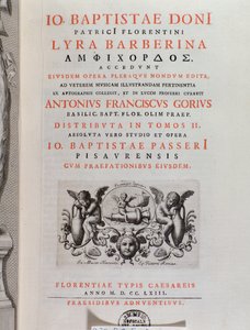 Frontispice av The Lyra Barberina (gravering av Unknown artist