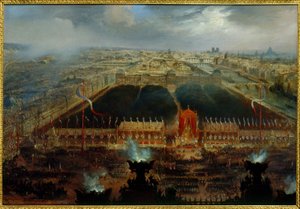 Grunnlovsdag på Place de la Concorde, 12. november av Unknown artist