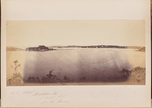 Garden Island, Rushcutters Bay og Darling Point fra eiendommen av Unknown artist