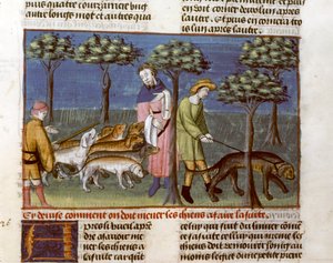 Gaston Phoebus, Avhandlingen om jakt av Unknown artist