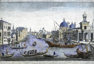 Generell utsikt over Venezia - gravering av Unknown artist