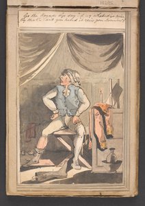 «Gå rundene sier du? d-y hva mener du med det? – Hører du ikke det regner din skurk?’ av Unknown artist