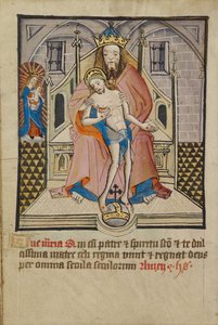 Gud Faderen og Sønnen med Jomfru Maria av Unknown artist