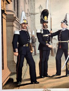Den svenske gardes grenaderer, v.1890 av Unknown artist