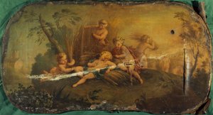 Høsting av barn eller sommer, mellom 1701 og 1800 (olje på lerret) av Unknown artist