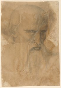 Leder for en eldre skjeggete mann av Unknown artist