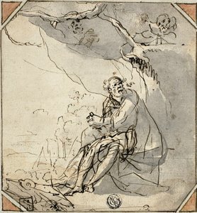 Eremitthelgen i hulen av Unknown artist