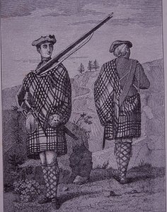Høylandssoldater senere på 1700-tallet av Unknown artist