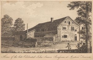 House of the Late Celebrated John James Rousseau, ved Moutiers-Travers av Unknown artist