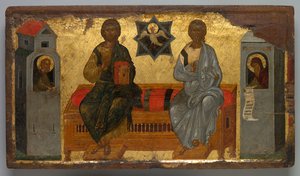 Ikon for Det nye testamentets treenighet av Unknown artist