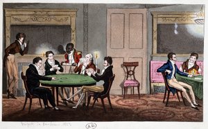 I en engelsk klubb: «Cheating Tripot», England av Unknown artist