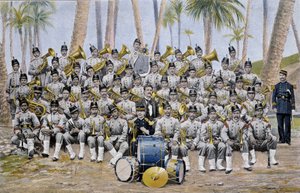 Infanteriband i republikken Ecuador på slutten av 1800-tallet. av Unknown artist