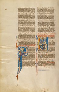 Initial B: Kristus med David som spiller harpe av Unknown artist