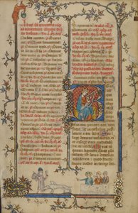 Initial B: David spiller harpe av Unknown artist