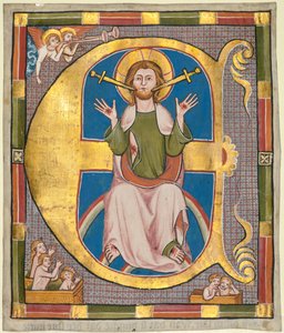 Initial E fra en kommunal lovbok: Den siste dommen av Unknown artist