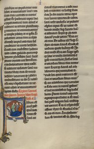 Initial F: David og Israels døtre klager over Saul og Jonatan av Unknown artist