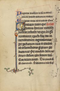 Initial G: Det nyoppstandne stirrende på Den hellige ånds due av Unknown artist