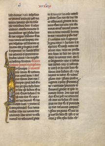 Initial I: Evangelisten Johannes av Unknown artist