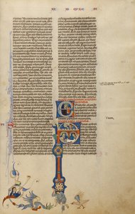 Initial P: Paulus gir et brev til en budbringer av Unknown artist