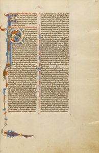 Initial P: Paulus gir et brev til en budbringer av Unknown artist