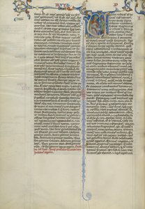Initial V: Tjener som bringer en kopp til en konge av Unknown artist
