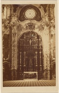 [Interiør av en uidentifisert kirke] av Unknown artist
