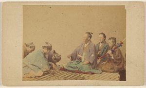 Japanske høytstående offiserer. av Unknown artist