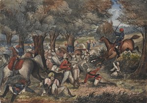 Jat Horse Yeomanry ved Bolwal på grensen til Nepal av Unknown artist