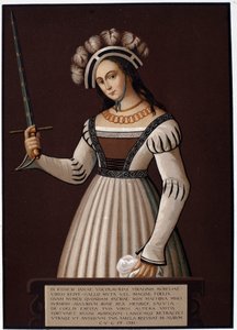 Jeanne la Maid, med et sverd - i "" Jeanne d