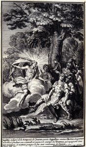 Jupiter, uverdig Junos bedrag, sender Apollo for å gjenopplive Hector farlige sår under søvnen, og gjenopplive motet til trojanerne, som gjenvinner alle sine fordeler og nesten satte fyr på de greske skipene. Illustrasjon av bok XV av Iliaden av av Unknown artist