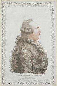 Frankrikes konge Ludvig XVI (trykk) av Unknown artist