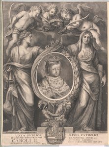 Spanias konge Karl II (trykk) av Unknown artist